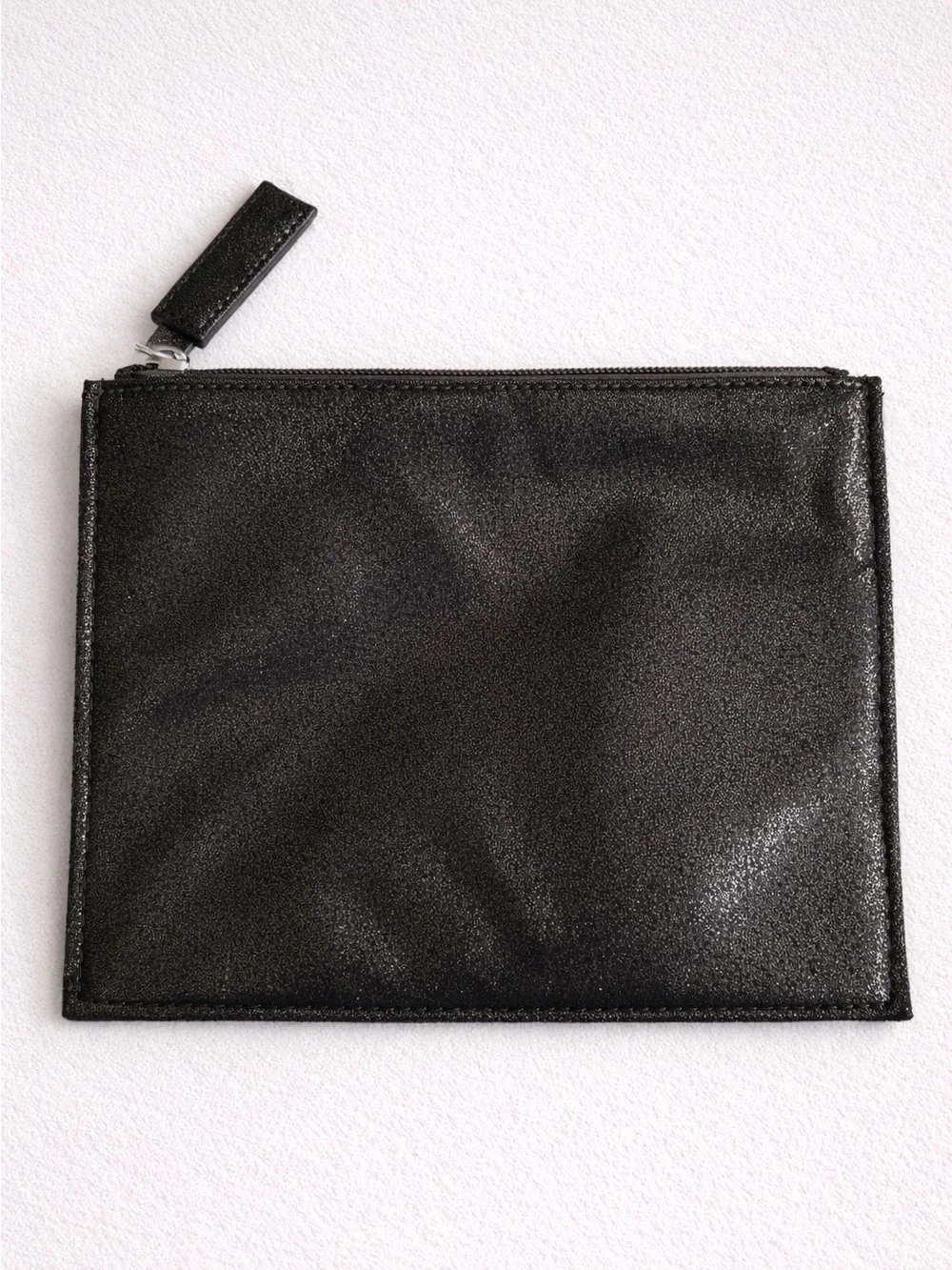 Ann Taylor LOFT Black Gold Sequin Zip Pouch